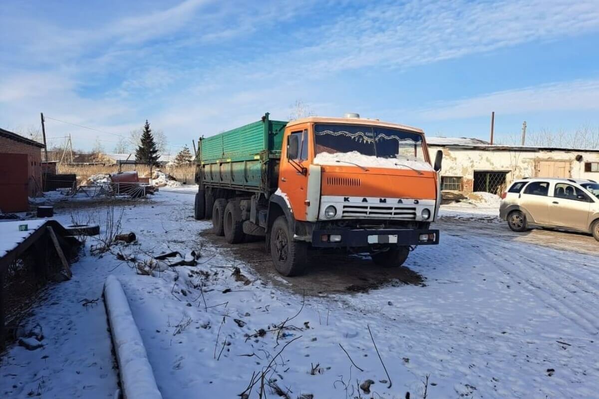 Возим зерно на камазе