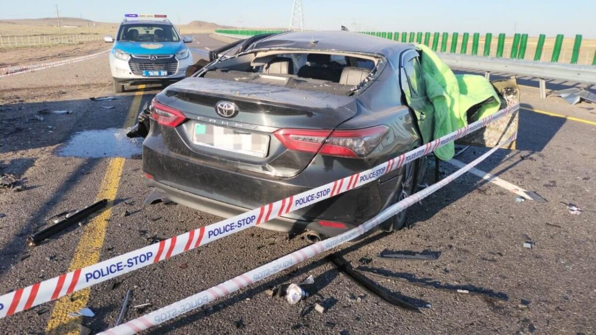 Девять человек погибли на месте в серьезном ДТП в Балхаше (ВИДЕО)