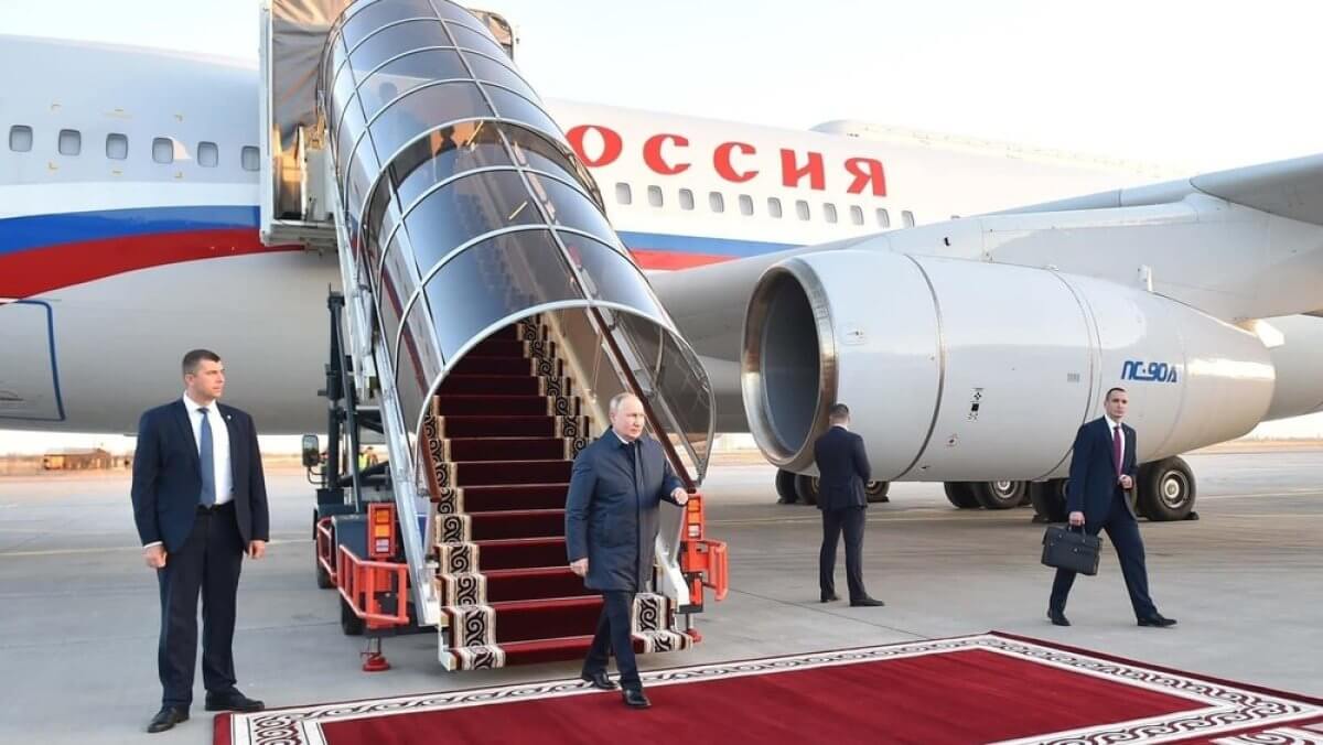 Путин прибыл в Кыргызстан