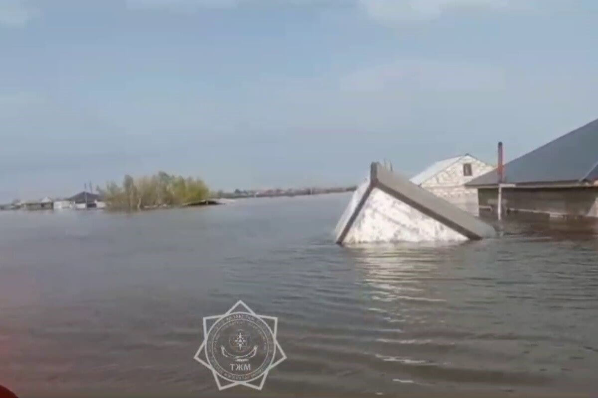 Уровень реки Урал в ЗКО превысил критическую отметку (ВИДЕО)