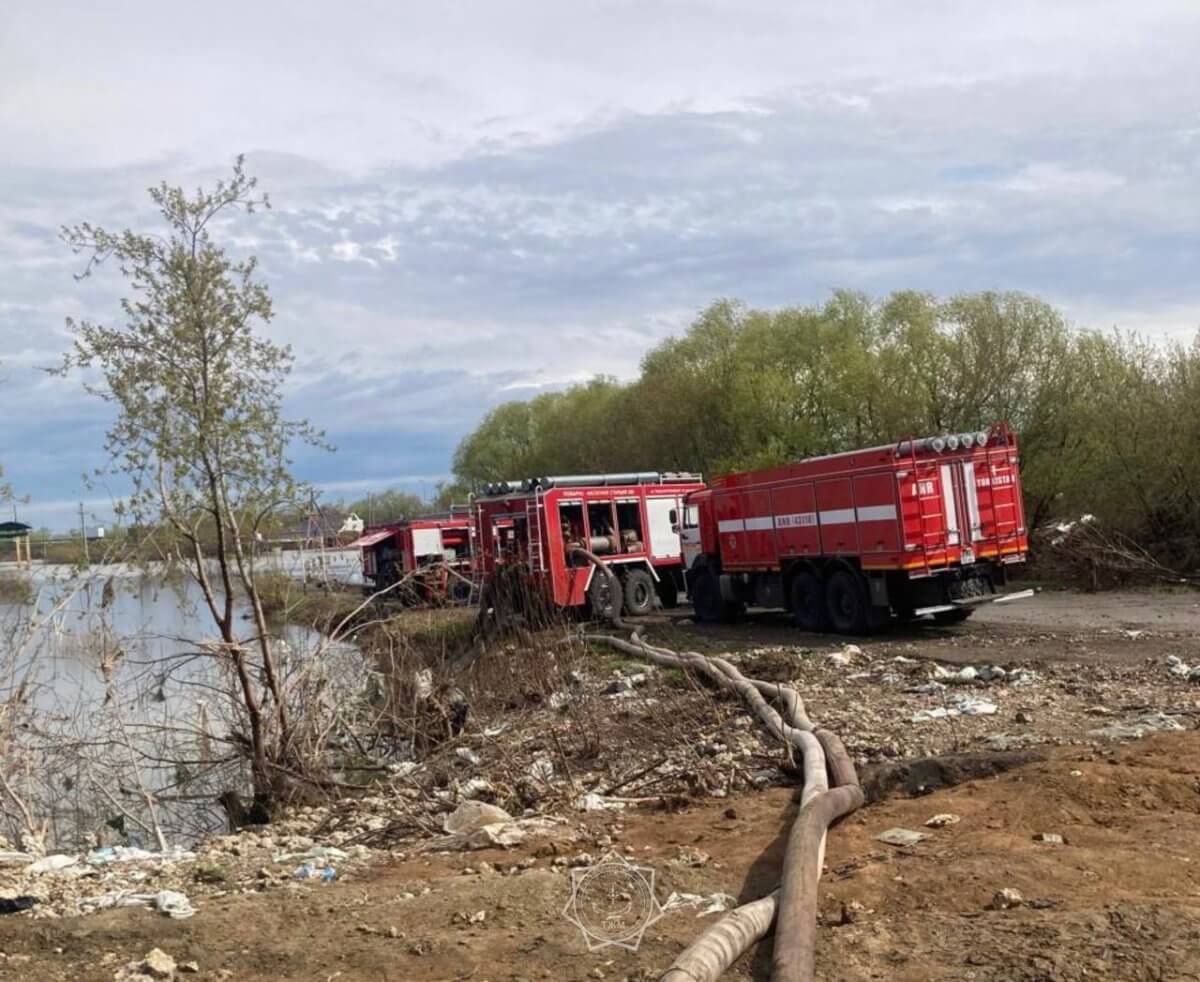 75 тысяч кубометров воды за сутки откачали акмолинские спасатели